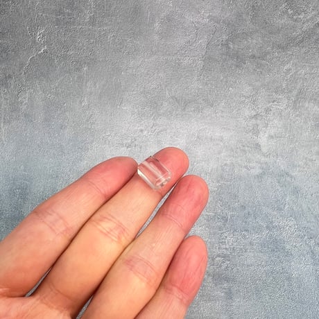 【ガウリシャンカール産】天然ヒマラヤスモーキークォーツ"手磨き加工"スクエアビーズ⑤/Gaurishankar Himalayan Smoky Quartz Square Beads