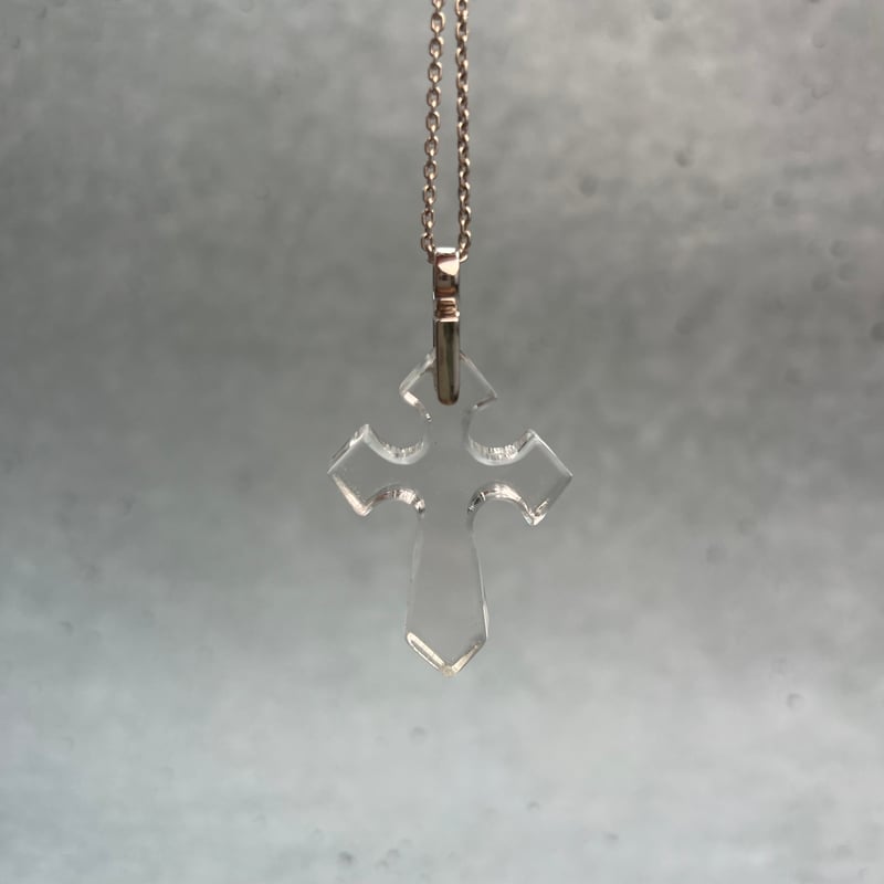 ガネッシュヒマール産】天然ヒマラヤ水晶クロスペンダントトップ⑨