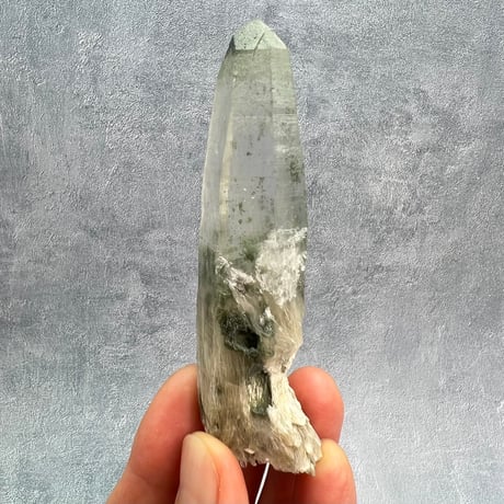 【ガネッシュヒマール産】クローライト&アクチノライトイン天然ヒマラヤ水晶/Ganesh Himal Chlorite&Actinorite in Himalayan Quartz