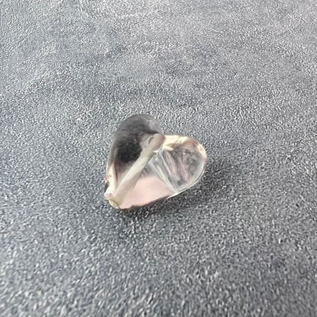 【ガウリシャンカール産】天然ヒマラヤスモーキークォーツ"手磨き加工"ハート型ビーズ③/Gaurishankar Himalayan Smoky Quartz Heart Beads