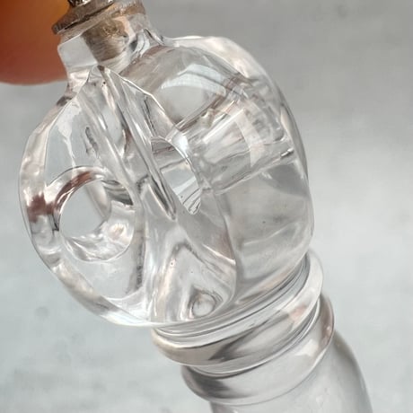 【ガネッシュヒマール産】天然ヒマラヤ水晶"手磨き加工"ペンデュラムペンダント(バジュラ.プルバ)/Ganesh Himal Himalayan Quartz Pendulum