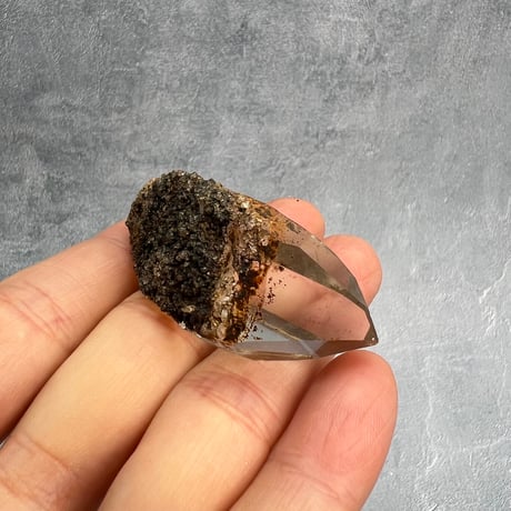 ハイクオリティ【ガネッシュヒマール産】リモナイトイン天然ヒマラヤ水晶/Ganesh Himal Limonite in Himalayan Quartz