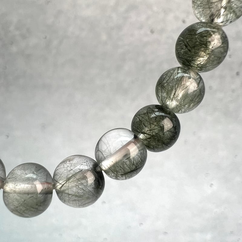 ガネッシュヒマール　ラパ産　アクチノライトインクオーツリング　7〜8号 ガネッシュヒマール ラパ産 アクチノライトインクオーツリング 7〜8号