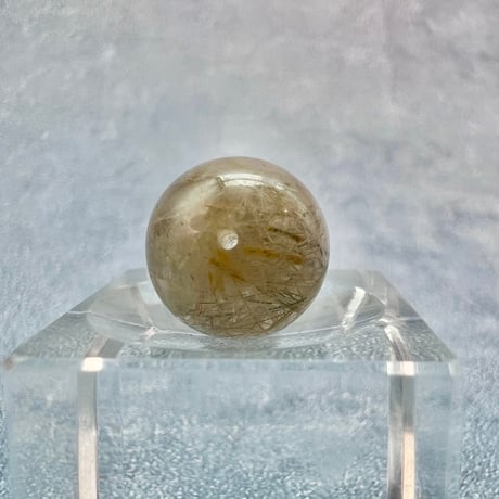 【ガネッシュヒマール産】アクチノライトイン天然ヒマラヤ水晶ビーズ⑧/Ganesh Himal Actinolite in Himalayan Quartz beads