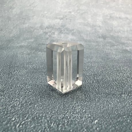 【ガネッシュヒマール産】天然ヒマラヤ水晶"手磨き加工"スクエアビーズ⑤/Ganesh Himal  Himalayan Quartz Square Beads