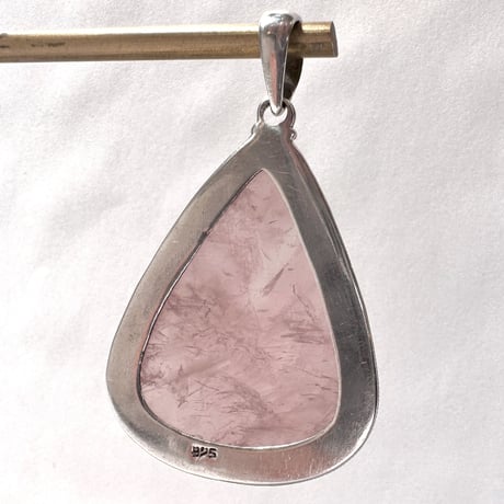 マダガスカル産ローズクォーツペンダントトップ7️⃣ (シルバー925)/Rosequartz Pendant Top