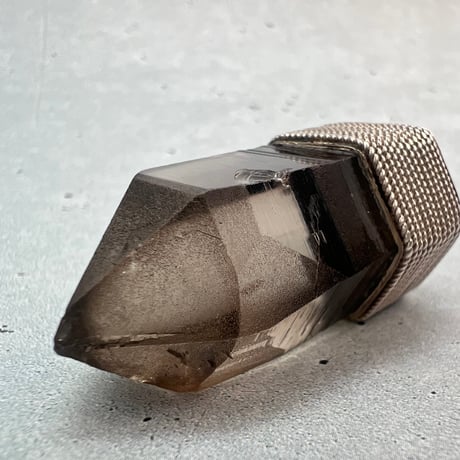【ガウリシャンカール産】天然ヒマラヤスモーキークォーツ シルバー925ペンダントトップ/GauriShankar Himalayan Smoky Quartz S/V925Pendant Top