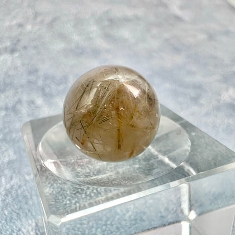 【ガネッシュヒマール産】アクチノライトイン天然ヒマラヤ水晶ビーズ⑧/Ganesh Himal Actinolite in Himalayan Quartz beads