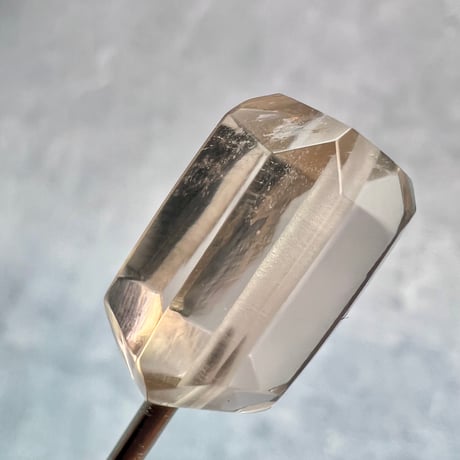【ガウリシャンカール産】天然ヒマラヤスモーキークォーツ"手磨き加工"スクエアビーズ③/Gaurishankar Himalayan Smoky Quartz Square Beads