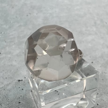 【ガネッシュヒマール産】天然ヒマラヤ水晶"手磨き加工"多面カットペンダントトップ/Ganesh Himal Himalayan Quartz Multicut Pendant Top