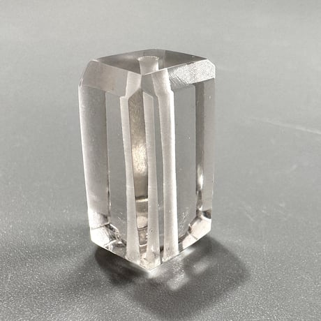 【ガネッシュヒマール産】天然ヒマラヤ水晶"手磨き加工"スクエアビーズ/Ganesh Himal  Himalayan Quartz Square Beads