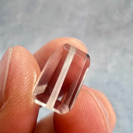 【ガウリシャンカール産】天然ヒマラヤスモーキークォーツ"手磨き加工"スクエアビーズ⑥/Gaurishankar Himalayan Smoky Quartz Square Beads