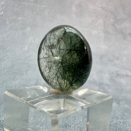 【ガネッシュヒマール産】アクチノライトイン天然ヒマラヤ水晶 タイヤ型ビーズ①/Ganesh Himal Actinolite in Himalayan Quartz Tire beads