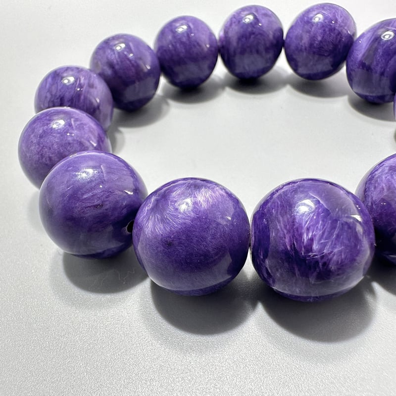 チャロアイト　バングル　ブレスレット　ブレス チャロアイトブレスレット (18mm)/Charoite Bracelet | RUNTA