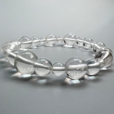 【アンナプルナ産】"手磨き加工"天然ヒマラヤ水晶ブレスレット/Annapurna Himalayan Quartz  Bracelet