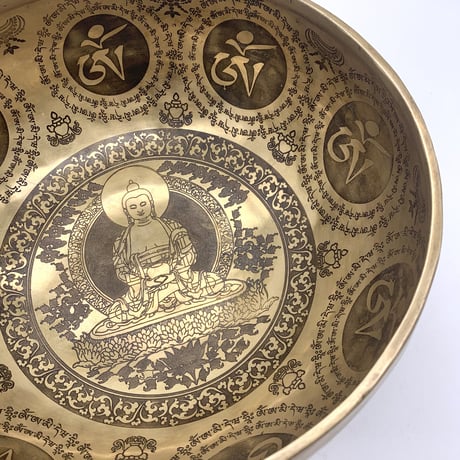 7メタルシンギングボール23/阿弥陀如来a  ネパール産ハンドメイド