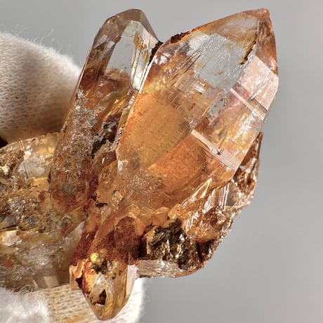 【ガネッシュヒマール産】リモナイトイン天然ヒマラヤ水晶/Ganesh Himal Limonite in Himalayan Quartz