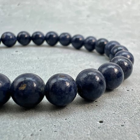 【天然サファイア】ブレスレット(7mm/内径16cm②/Sapphire Bracelet