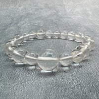 【ガネッシュヒマール産】"手磨き"天然ヒマラヤ水晶ブレスレット/Ganesh Himal Himalayan Quartz Bracelet