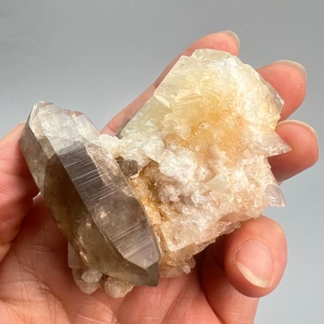 レア✨️【ガウリシャンカール産】天然ヒマラヤスモーキークォーツ   アデュラリア共生/GauriShankar Himalayan Smoky Quartz with Aduraria