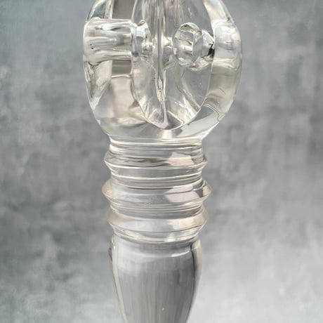 【ガネッシュヒマール産】天然ヒマラヤ水晶"手磨き加工"ペンデュラムペンダント(バジュラ.プルバ)/Ganesh Himal Himalayan Quartz Pendulum