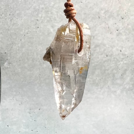 【ガネッシュヒマール産】リモナイトイン天然ヒマラヤ水晶ペンダント①/Ganesh Himal Limonite in Natural Pendant
