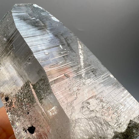 【ガネッシュヒマール産】クローライトイン天然ヒマラヤ水晶/Ganesh Himal Chlorite in Himalayan Quartz
