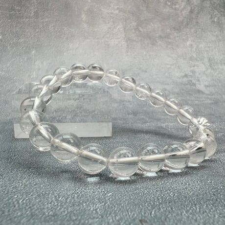 【ガネッシュヒマール産】天然ヒマラヤ水晶ブレスレット8mm内径16cm/Ganesh Himal Himalayan Quartz bBracelet