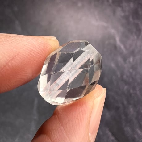 【カイラス産】天然ヒマラヤ水晶多面カットビーズ②/Kailash Himalayan Quartz Multi Cut Beads