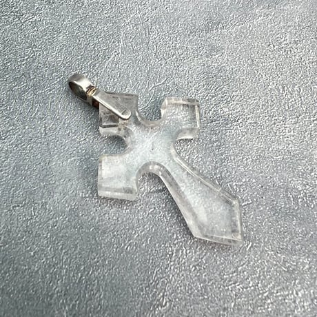 【ガネッシュヒマール産】天然ヒマラヤ水晶クロスペンダントトップ④/Ganesh Himal Himalayan Quartz Cross Pendant Top