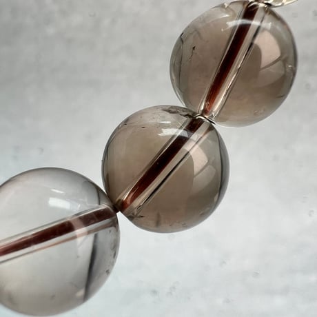 【ガウリシャンカール産】天然ヒマラヤスモーキークォーツブレスレット11mm内径16.5/Gaurishankar Himalayan Smoky Quartz Bracelet