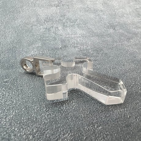 【ガネッシュヒマール産】天然ヒマラヤ水晶クロスペンダントトップ②/Ganesh Himal Himalayan Quartz Cross Pendant Top