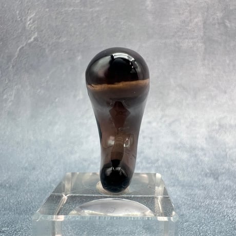 【ガウリシャンカール産】天然ヒマラヤスモーキークォーツ"手磨き加工"勾玉ビーズ②/Gaurishankar Himalayan Smoky Quartz Magatama Beads