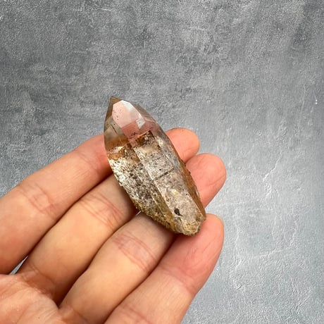 ハイクオリティ【ガネッシュヒマール産】リモナイトイン天然ヒマラヤ水晶/Ganesh Himal Limonite in Himalayan Quartz