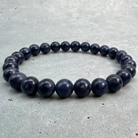 【天然サファイア】ブレスレット(7mm/内径16cm②/Sapphire Bracelet