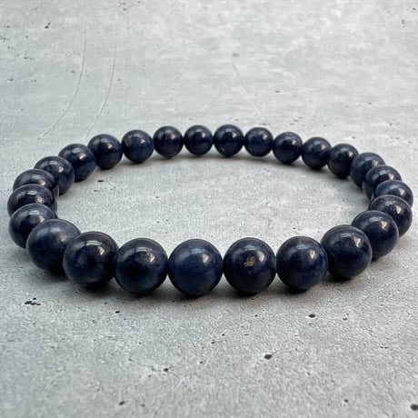 【天然サファイア】ブレスレット(7mm/内径16cm②/Sapphire Bracelet