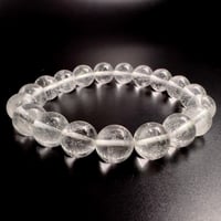 【アンナプルナ産】"手磨き加工"天然ヒマラヤ水晶ブレスレット10mm内径16cm/Annapurna Himalayan Quartz  Bracelet