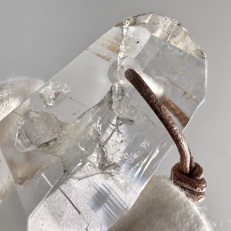 【ガネッシュヒマール産】リモナイトイン天然ヒマラヤ水晶ペンダント/GaneshHimal Limonite in Natural Pendant