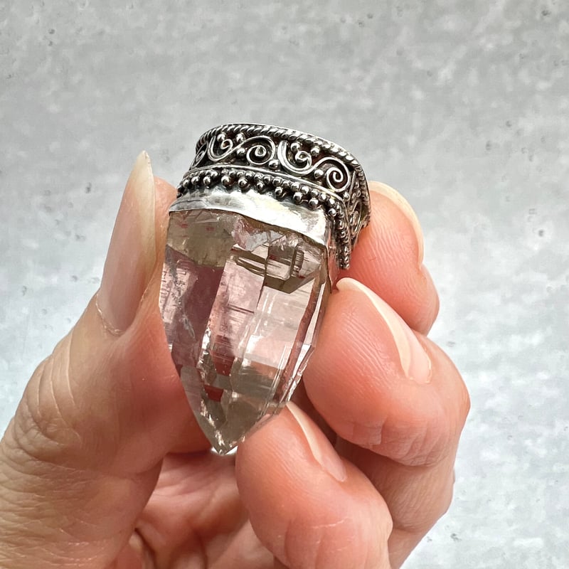 ガネッシュヒマール産】天然ヒマラヤ水晶 シルバー925ペンダント