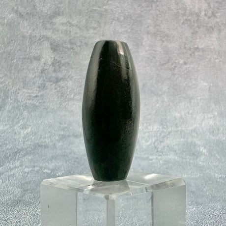 【ガネッシュヒマール産】クローライトイン天然ヒマラヤ水晶 樽型ビーズ⑩/Ganesh Himal Chlorite in Himalayan Quartz barrel beads