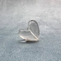 【ガウリシャンカール産】天然ヒマラヤスモーキークォーツ"手磨き加工"ハート型ビーズ①/Gaurishankar Himalayan Smoky Quartz Heart Beads