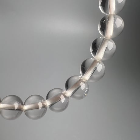 【カイラス産】"手磨き加工"天然ヒマラヤ水晶ブレスレット6mm内径15cm/Kailash Himalayan Quartz Bracelet