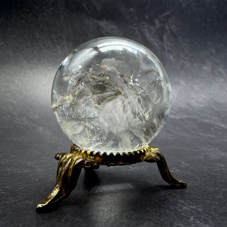 【ガネッシュヒマール産】ナチュラルレインボー天然ヒマラヤ水晶丸玉/Ganesh Himal Natural Rainbow In Himalayan Quartz Sphere