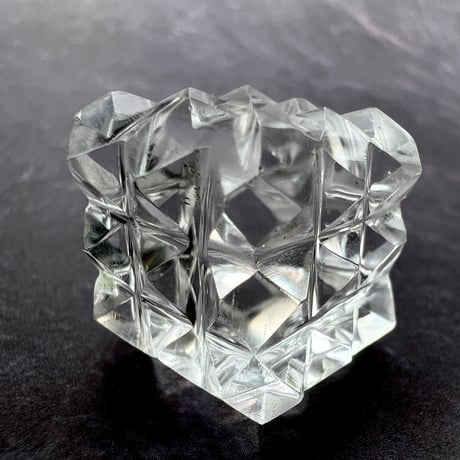 【マニハール産】 天然ヒマラヤ水晶"ピラミッドキューブ"⑤/Manihar Himalayan Quartz "Pyramid Cube"
