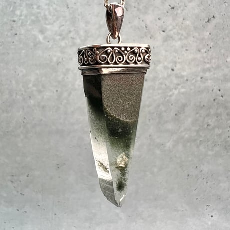【ガネッシュヒマール産】天然ヒマラヤ水晶 シルバー925ペンダントトップ/Ganesh Himal Himalayan Quartz S/V925 Pendant Top