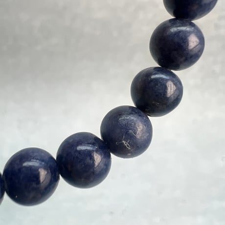 【天然サファイア】ブレスレット(6.8mm内径14cm)③/Sapphire Bracelet