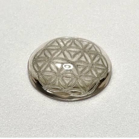 ガウリシャンカール産ヒマラヤスモーキークォーツ   "フラワーオブライフ" ルース2️⃣/Gaurishankar Himarayan Smorky Quartz