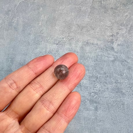【ガネッシュヒマール産】アクチノライトイン天然ヒマラヤ水晶ビーズ⑥/Ganesh Himal Actinolite in Himalayan Quartz beads