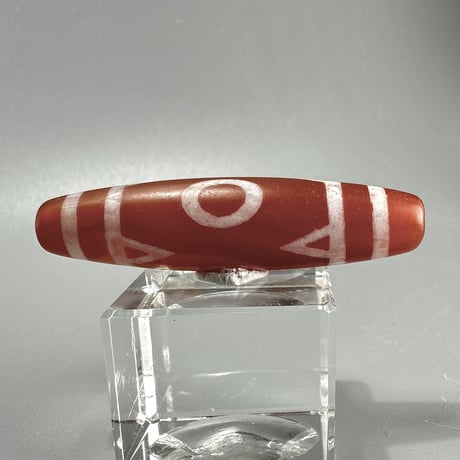 天珠 （めのう）/ カーネリアン ① Dzi Beads Carnelian