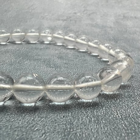 【ガネッシュヒマール産】天然ヒマラヤ水晶ブレスレット8mm内径18cm/Ganesh Himal Himalayan Quartz Bracelet